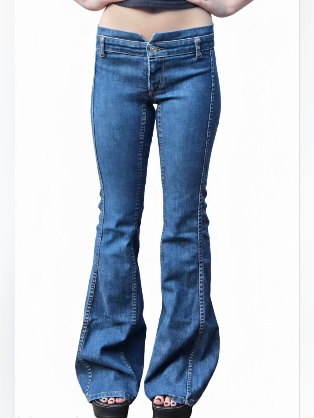 Vintage Y2K Juicy Couture Sample Flare Jeans | Size 25 | Made in USA
